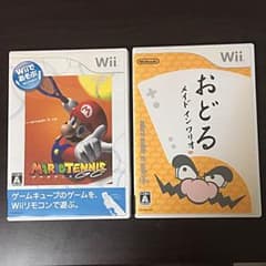 wii ソフト セット売り マリオテニス おどるメイドインワリオのサムネイル
