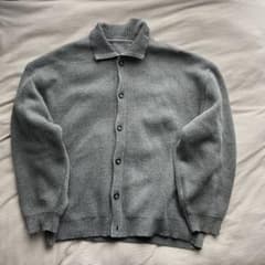 ・【美品】Vintage 00s 襟付き アクリルニット カーディガン 長袖のサムネイル