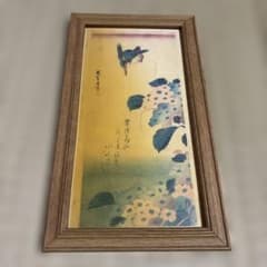 浮世絵 掛軸 鳥と植物 浮世絵 掛軸 鳥と植物 - メルカリ