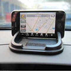 スマホスタンド 車内の滑り止めマット ダッシュボード スマホ卓上スタンド　黒のサムネイル