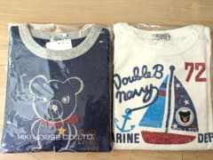 【専用】MIKIHOUSE　長袖シャツ2枚セット　ダブルBのサムネイル