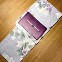 紫陽花揺れる淡藤色の大人浴衣セット - メルカリ