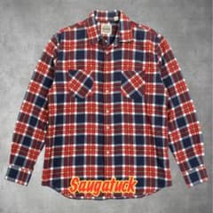 Saugatuck プリントネル チェックシャツ XL 0-84-1052