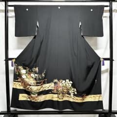 602】金彩•友禅.•刺繍 黒留袖 - メルカリ