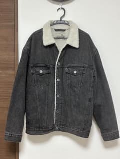 Levi's SilverTab ボア デニムジャケット ブラック Lのサムネイル