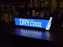 アサヒ　スーパードライ THE COOL LEDライト 看板　業務用　販促　中古 アサヒ スーパードライ THE COOL LEDライト 看板 業務用 販促 中古