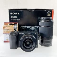 CX93 極美品！SONY α6400 ダブルズームレンズキットミラーレス一眼 CX93 極美品！SONY α6400 ダブルズームレンズキットミラーレス一眼