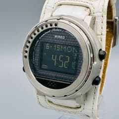 【稼働品】SEIKO WIRED 電波ソーラー デジタル W360-0AC0 白 稼働品】SEIKO WIRED 電波ソーラー デジタル W360-0AC0 白 - メルカリ