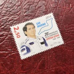 57611セール現品限り 外国切手未使用 サンマリノ発行アイルトン