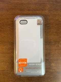 spigen apple iPhone 5s/SE ホワイト レザー ケースのサムネイル