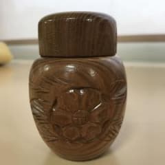 木目の棗 槐 お茶道具 - メルカリ