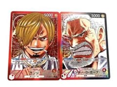 わっさん専用　ワンピースカード　サンジ　ガープ　リーダーパラレルのサムネイル