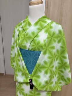 お盆セール！　浴衣　反物　黄緑色　雪花絞り　綿紅梅(綿100%) 新品 m87544912432_1.jpg?1777118445
