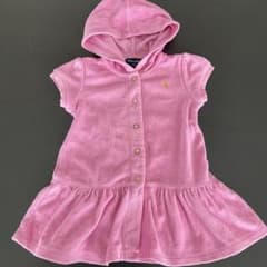Ralph Lauren フード付きワンピース 18M ピンクのサムネイル