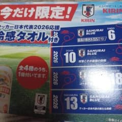 KIRIN サッカー日本代表 遠藤航 冷感タオル 限定。ENDO