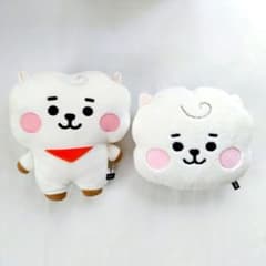 BT21 RJ クッション 2点セット たっとん＆フェイス ぬいぐるみ BTS