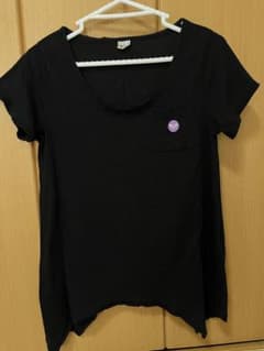 ロキシー　黒 ポケット付き Tシャツ 半袖のサムネイル
