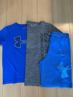 アンダーアーマー  Tシャツ　ハーフパンツ　150 160 ３枚セットのサムネイル