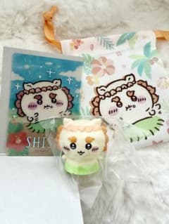 ちいかわ シーサー 人魚のひみつ　ソフビ 巾着 カード セットのサムネイル