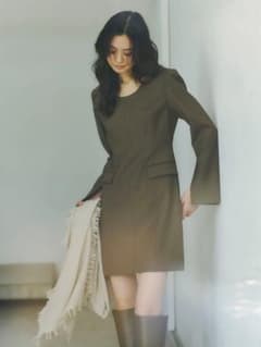 anuans ボクシーミニワンピース ボクシーミニワンピース