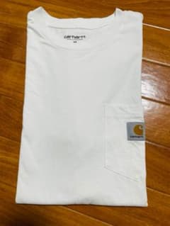 カーハート　ポケットTシャツ　白のサムネイル
