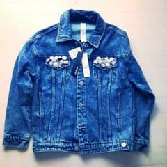 たぼちゃんさん専用 ムルーア 新品 ビジューデニムジャケットのサムネイル