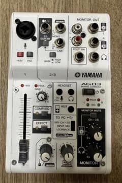 YAMAHA AG03 ミキシングコンソール 本体　電源コード付きのサムネイル