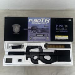 P-90 トイガン サイレンサー付属 P-90 TR 電動ガン サイレンサー付き - メルカリ
