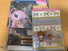 シュガーバニーのメモ帳、スティッチのレターセットのサムネイル