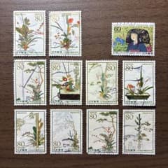 日本の古切手 美しい生け花の世界 その2 11枚 - メルカリ