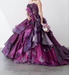 【パープル】高級ウエディングドレス7号9号11号S~Lサイズ カラードレス【紫】 m87589941023_1.jpg?1753003385