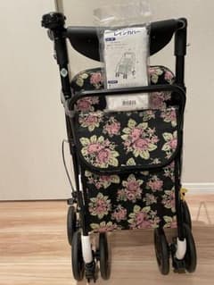 Sky Walker シルバーカー 花柄 レインカバー付 Sky Walker シルバーカー 花柄 レインカバー付 - メルカリ