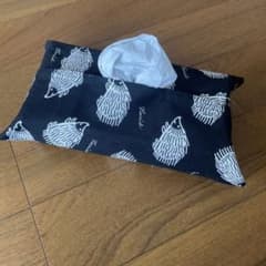 ちゃみぃ様専用　リサラーソン　ハリネズミ黒　ボックスティッシュケースのサムネイル
