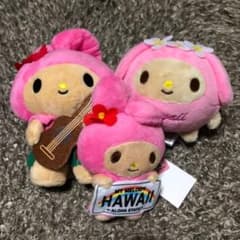 ハワイ マイメロ 日焼け ぬいぐるみ マスコット セットのサムネイル