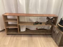 古道具木製ラック【117x51x16cm】オープンシェルフのサムネイル