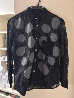 COMME des GARCONS SHIRT レース長袖シャツ ブラックのサムネイル