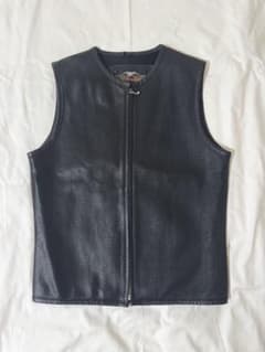 Harley-Davidson レザーベスト ブラック L OUR LEGACY Harley-Davidson レザーベスト ブラック L OUR LEGACY - メルカリ