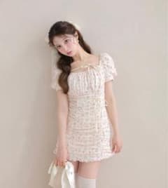 Ripple frill flower mini onepiece mmeemeのサムネイル