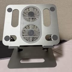 メルカリ最安値☆ ノート パソコン テーブル 冷却 ファン 冷却ファン付き ノートパソコンスタンド 本体 - メルカリ