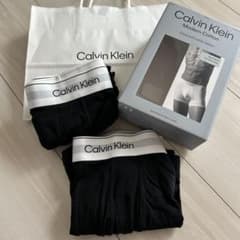 Calvin Klein コットン トランクス 2枚セット Lのサムネイル