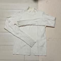 薄手ニット 白のサムネイル