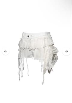 theredthread veil frill garter shorts 白 - メルカリ