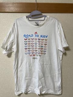 adidas ROAD TO KIEV EURO2012 記念Tシャツ 白 Lのサムネイル
