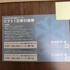 御嶽スキー場 2024-2025 1日リフト券　2枚のサムネイル