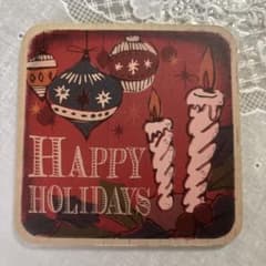Happy Holidays 코르크 코스터