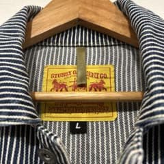 希少】STUSSY 名駅チャプト5周年記念ヒッコリーカバーオール Lサイズ 
