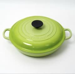 美品】LE CREUSET ビュッフェキャセロール フルーツグリーン 26cm