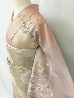 美品 正絹単衣 京友禅訪問着 松井青々風 誉田屋源兵衛袋帯