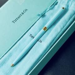 極美品 ティファニー ツイスト ボールペン ティファニーブルー 箱 保存