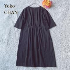 ヨーコチャン 【M】ワンピース 七分袖 フレア シンプル 合わせやすい